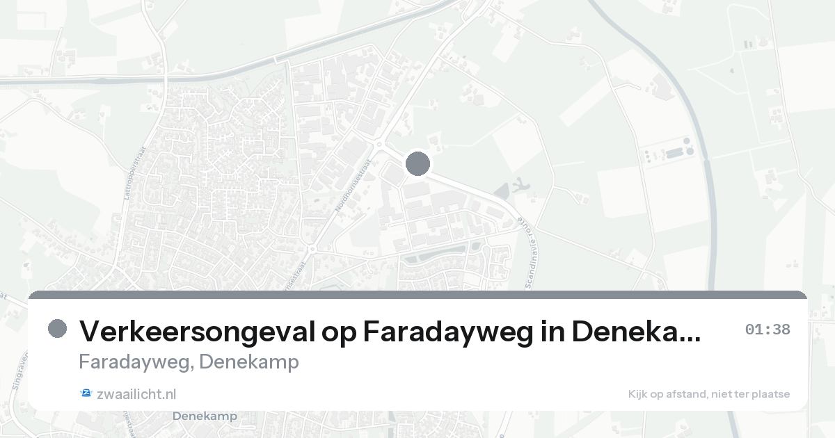 Verkeersongeval op Faradayweg in Denekamp — 31 jan 2026