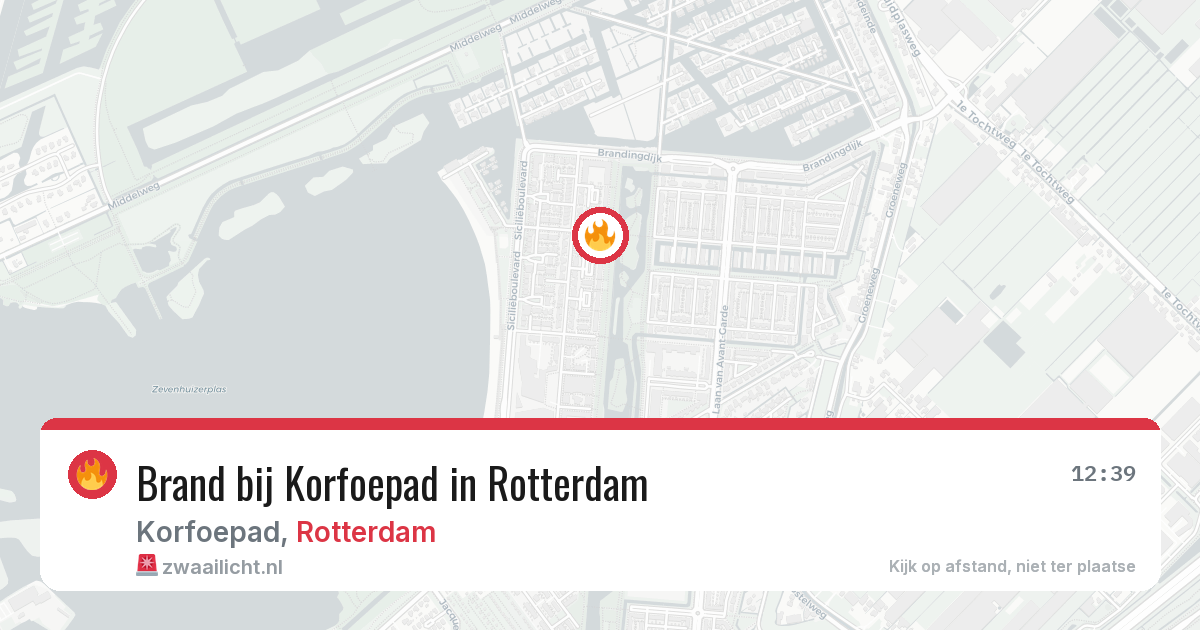 Brand bij Korfoepad in Rotterdam — 24 jun 2026