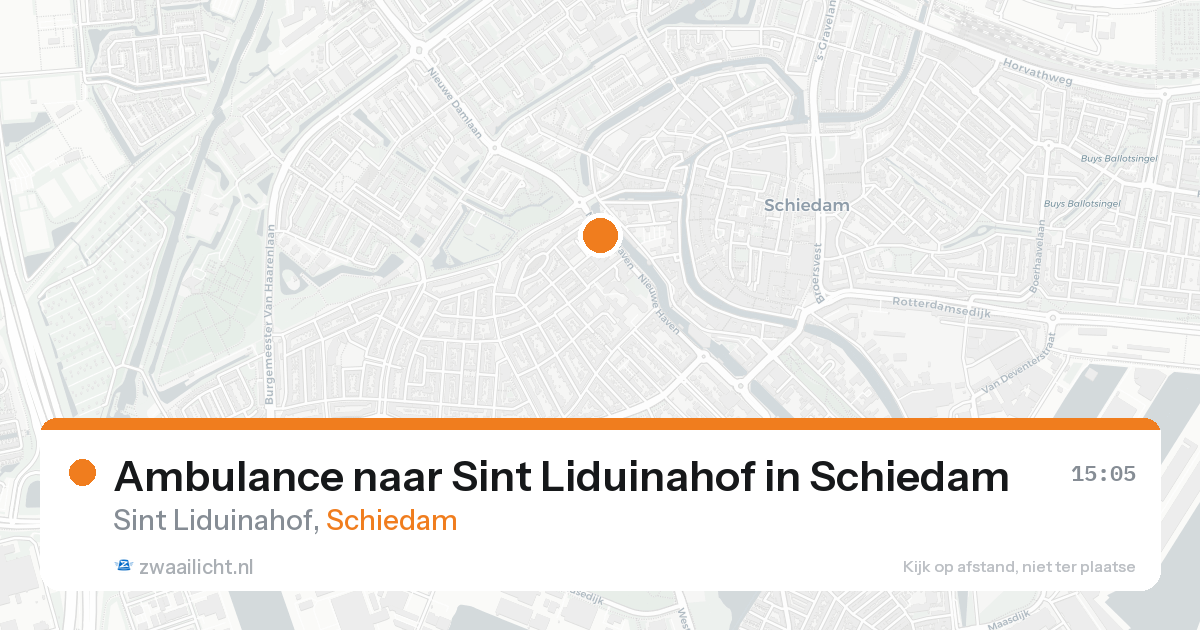 Ambulance naar Sint Liduinahof in Schiedam — 15 aug 2026