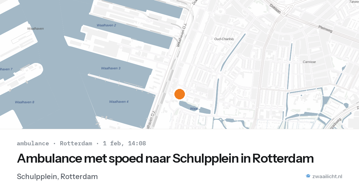 Ambulance met spoed naar Schulpplein in Rotterdam — 1 feb 2026