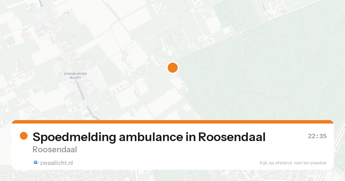 Spoedmelding ambulance in Roosendaal — 30 jan 2026