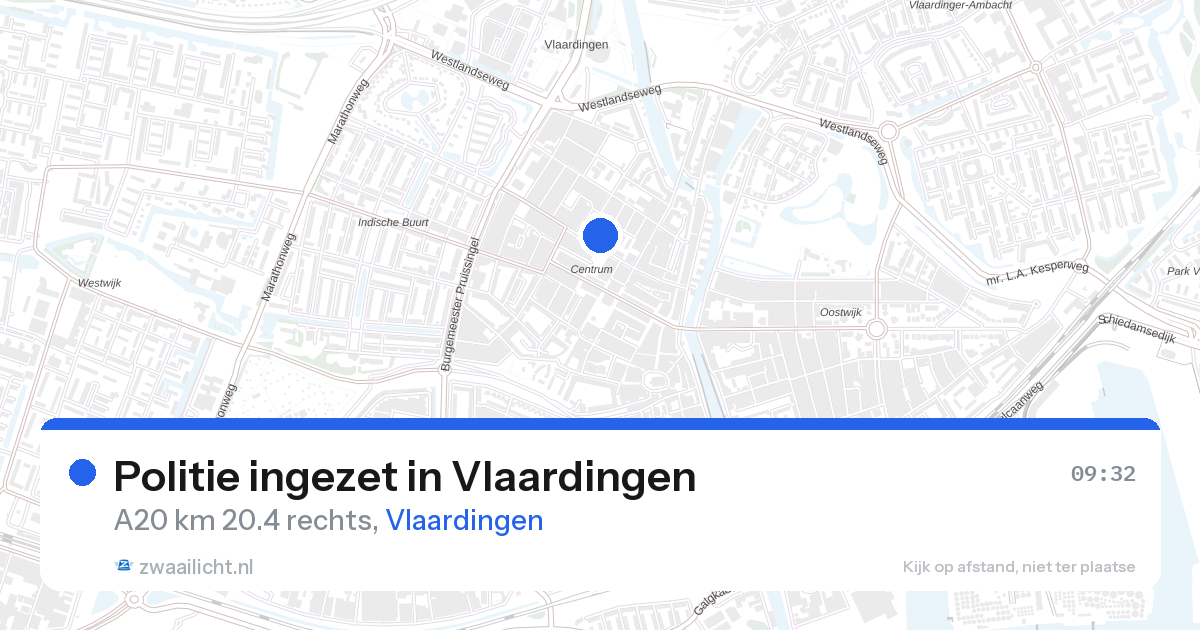 Politie ingezet in Vlaardingen — 18 mrt 2026 | 🚨 Zwaailicht.nl