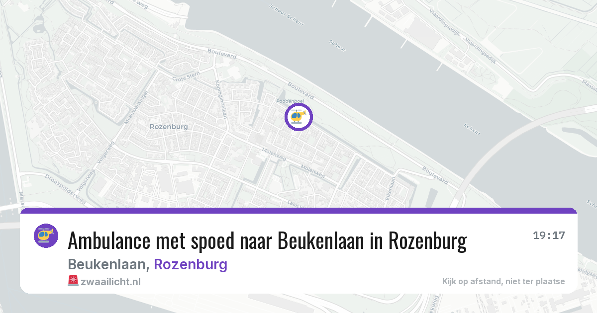 Ambulance met spoed naar Beukenlaan in Rozenburg — 5 apr 2026