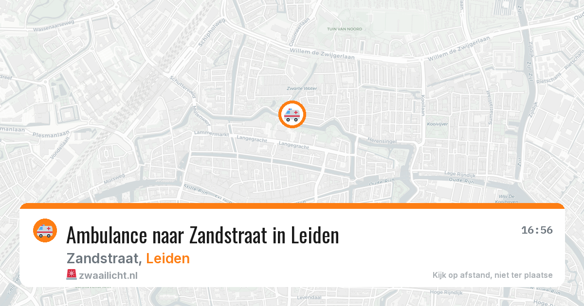 Ambulance naar Zandstraat in Leiden — 15 mei 2026