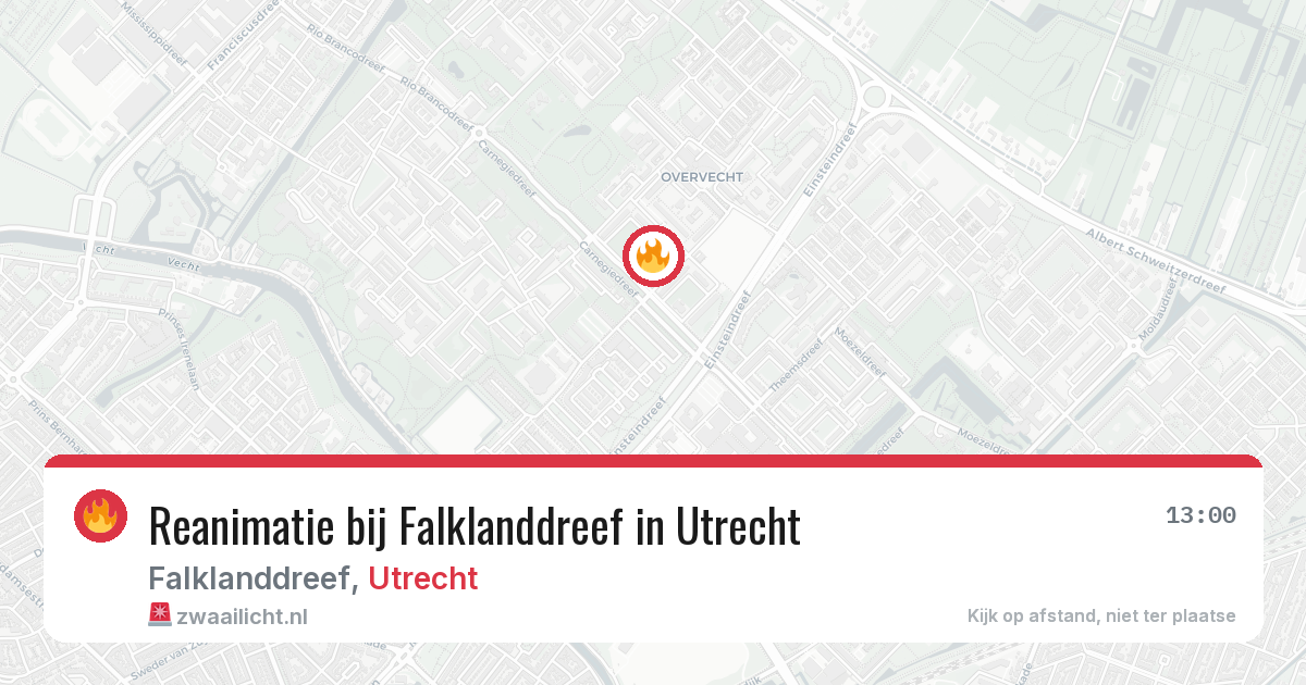 Reanimatie bij Falklanddreef in Utrecht — 5 mrt 2026