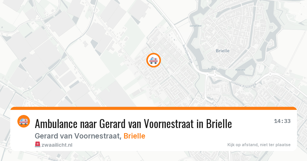 Ambulance naar Gerard van Voornestraat in Brielle — 2 jul 2026