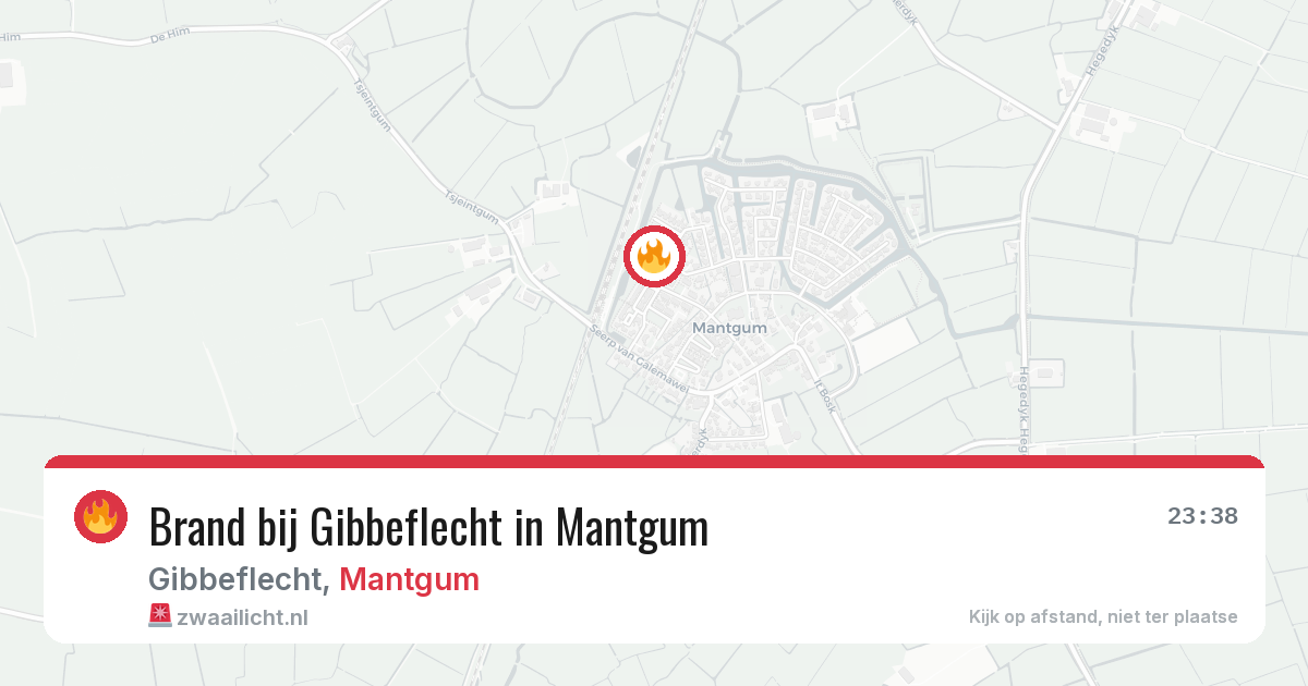 Brand bij Gibbeflecht in Mantgum — 14 jul 2026