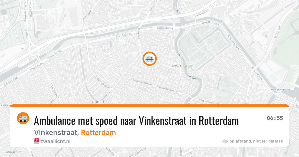 Ambulance met spoed naar Vinkenstraat in Rotterdam — 12 jul 2026