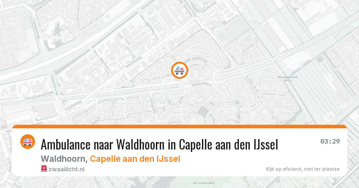 Ambulance naar Waldhoorn in Capelle aan den IJssel — 9 feb 2026