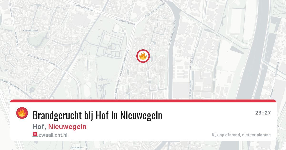 Brandgerucht bij Hof in Nieuwegein — 21 mei 2026