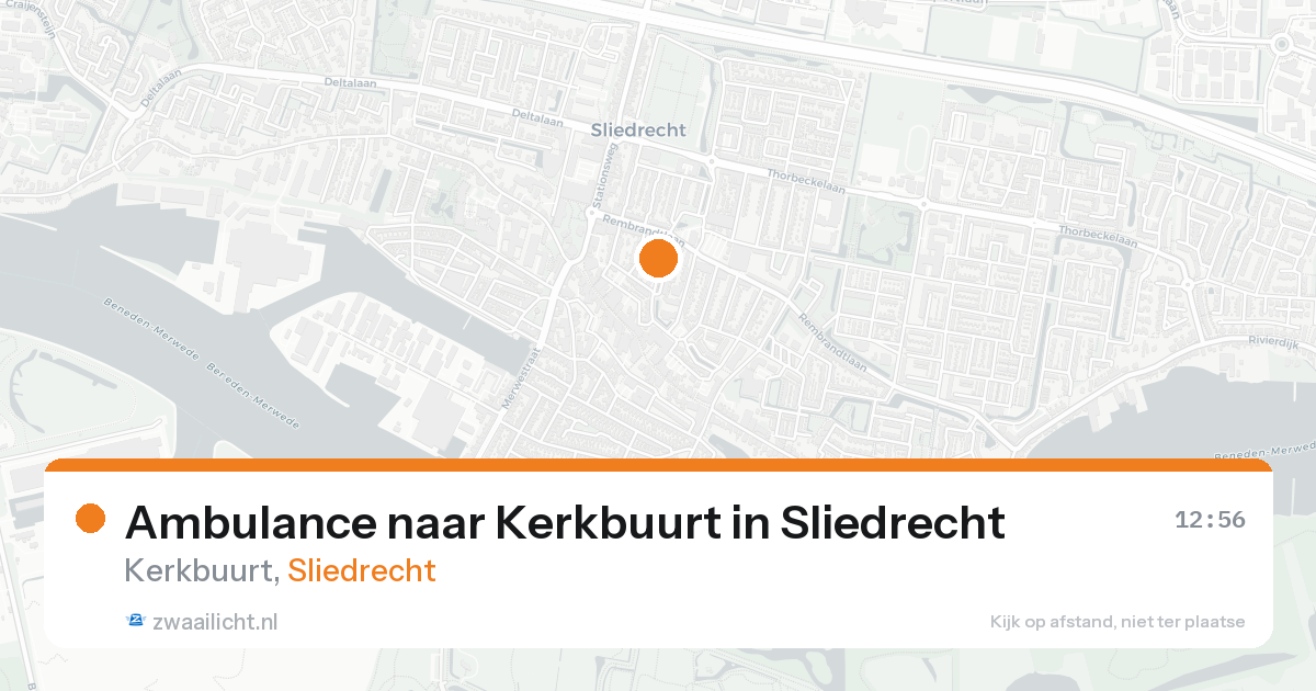 Ambulance naar Kerkbuurt in Sliedrecht — 29 jun 2026