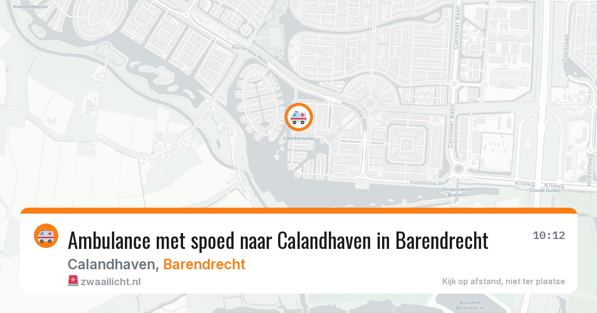 Ambulance met spoed naar Calandhaven in Barendrecht — 24 jun 2026