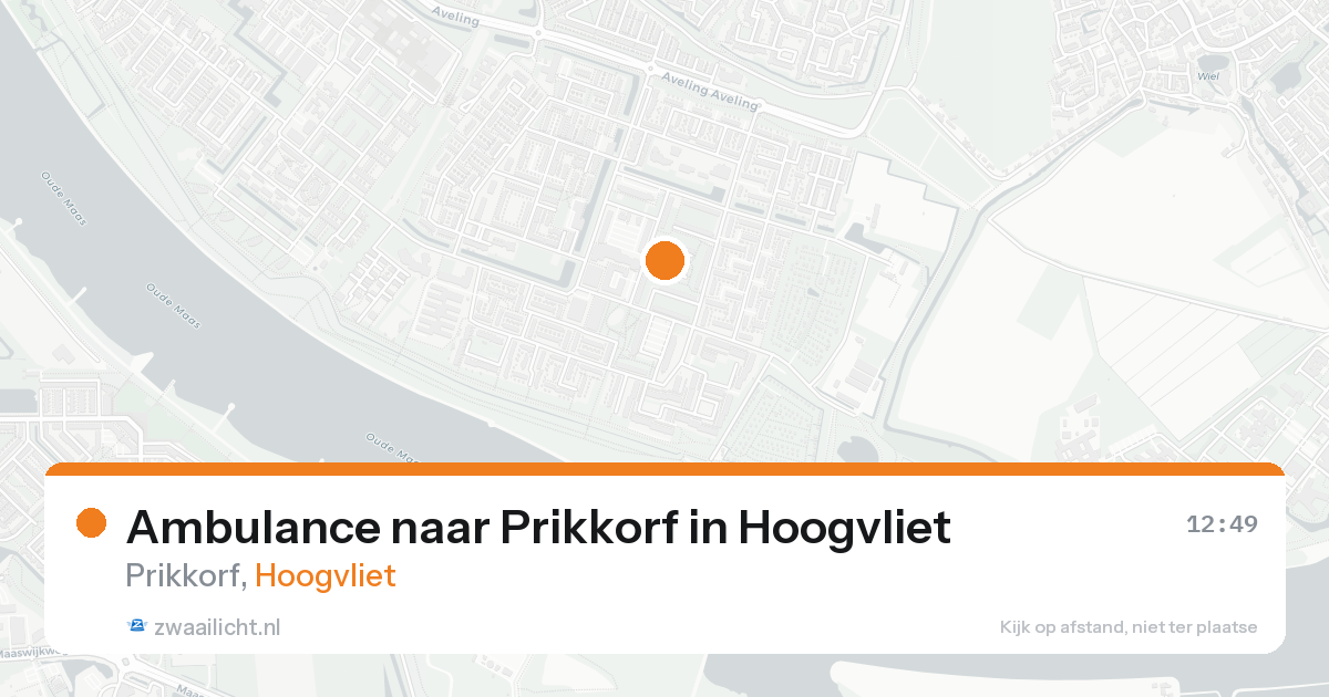 Ambulance naar Prikkorf in Hoogvliet — 17 aug 2026