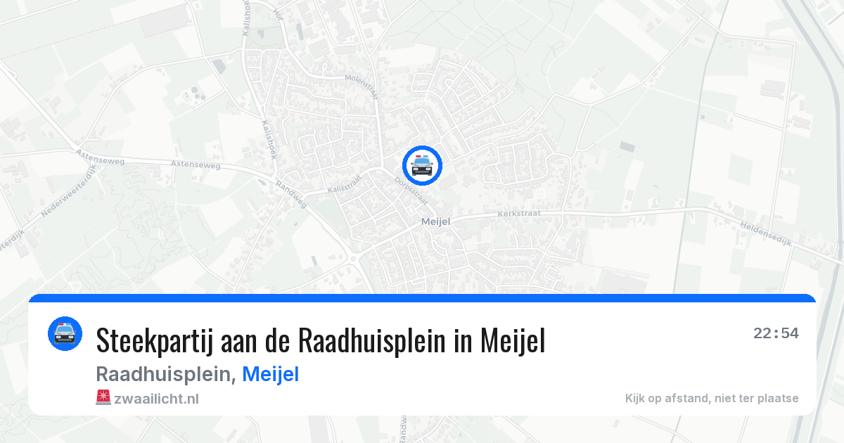 Steekpartij aan de Raadhuisplein in Meijel — 13 jul 2026