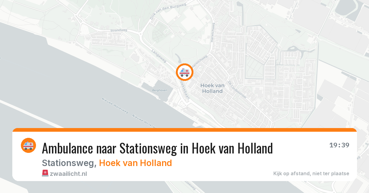 Ambulance naar Stationsweg in Hoek van Holland — 5 jul 2026
