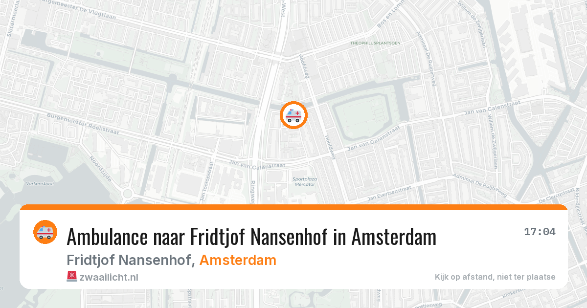 Ambulance naar Fridtjof Nansenhof in Amsterdam — 19 jun 2026