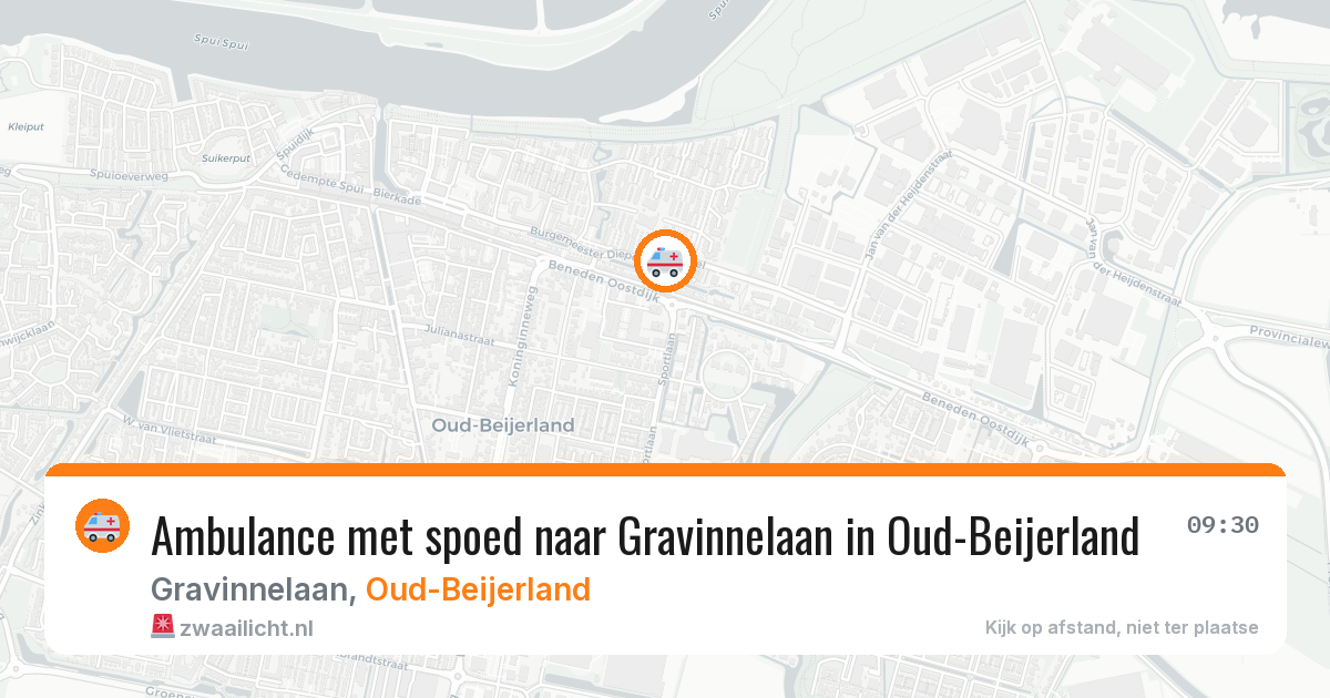 Ambulance met spoed naar Gravinnelaan in Oud-Beijerland — 28 jan 2026