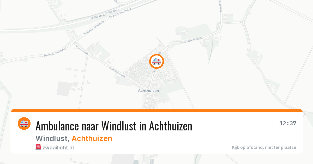 Ambulance naar Windlust in Achthuizen — 8 jul 2026