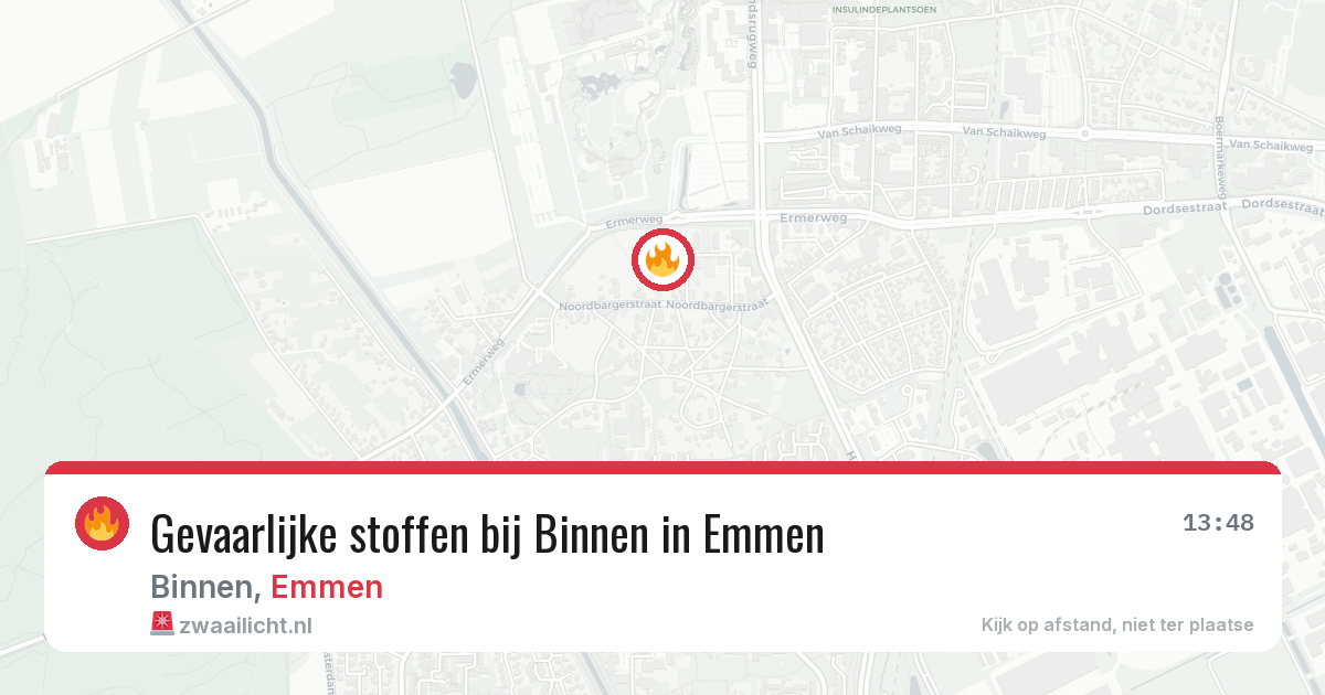 Gevaarlijke stoffen bij Binnen in Emmen — 3 jun 2026