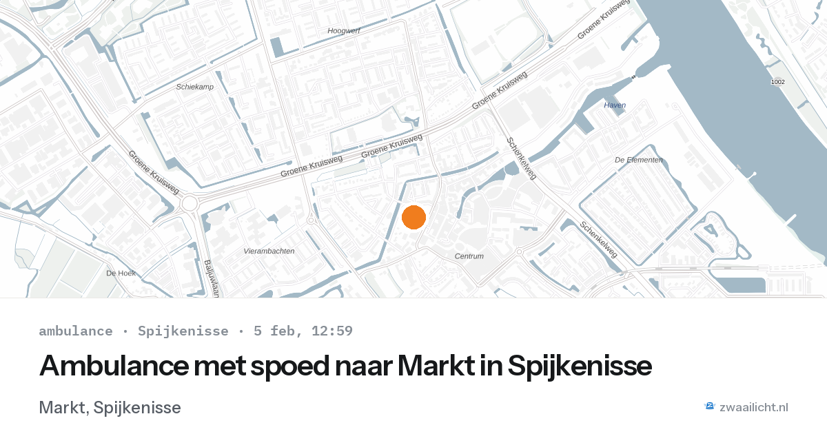 Ambulance met spoed naar Markt in Spijkenisse — 5 feb 2026