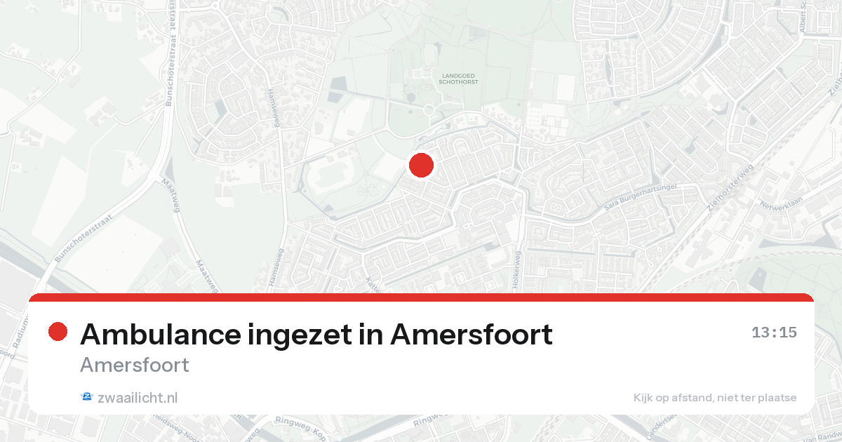 Ambulance ingezet in Amersfoort — 25 aug 2026