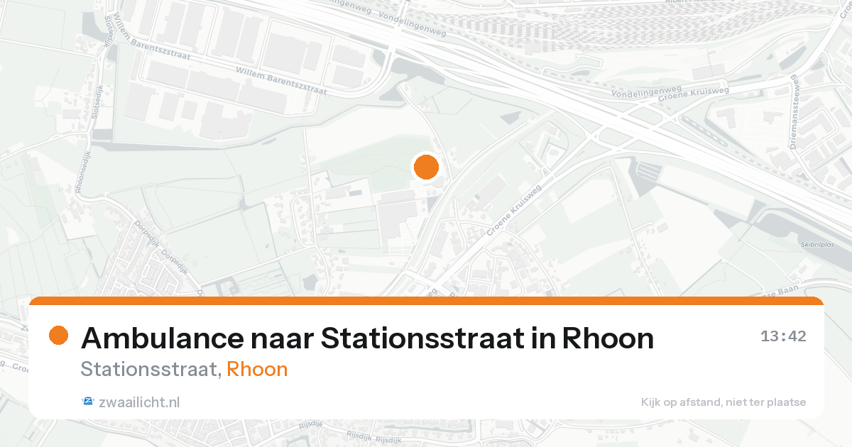 Ambulance naar Stationsstraat in Rhoon — 30 jun 2026