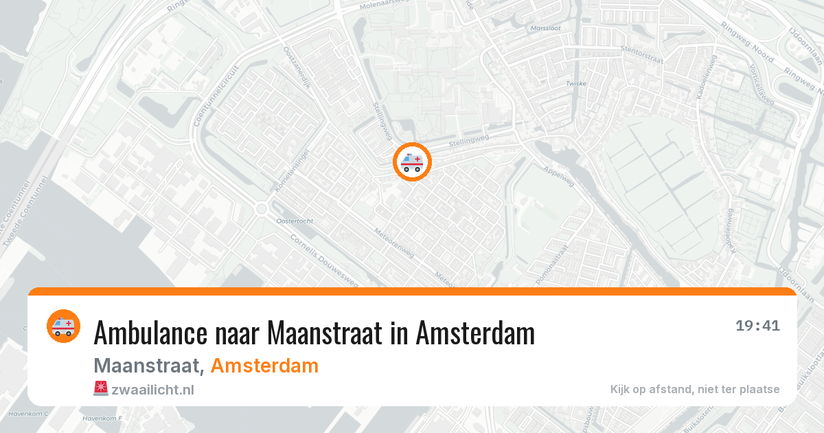 Ambulance naar Maanstraat in Amsterdam — 6 mei 2026