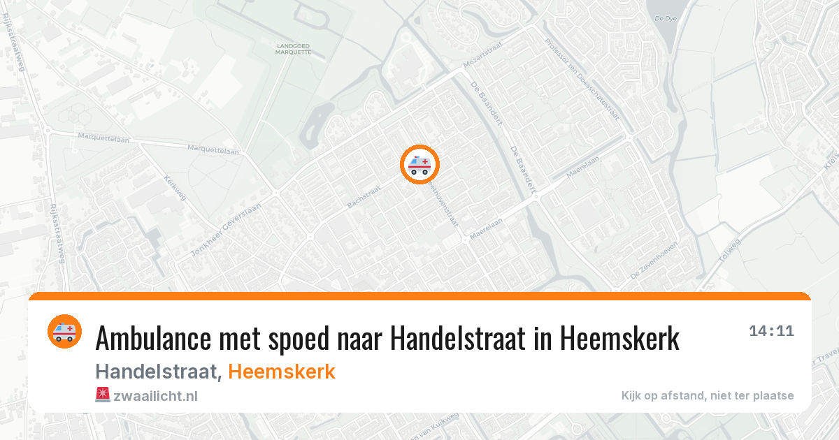 Ambulance met spoed naar Handelstraat in Heemskerk — 22 mei 2026