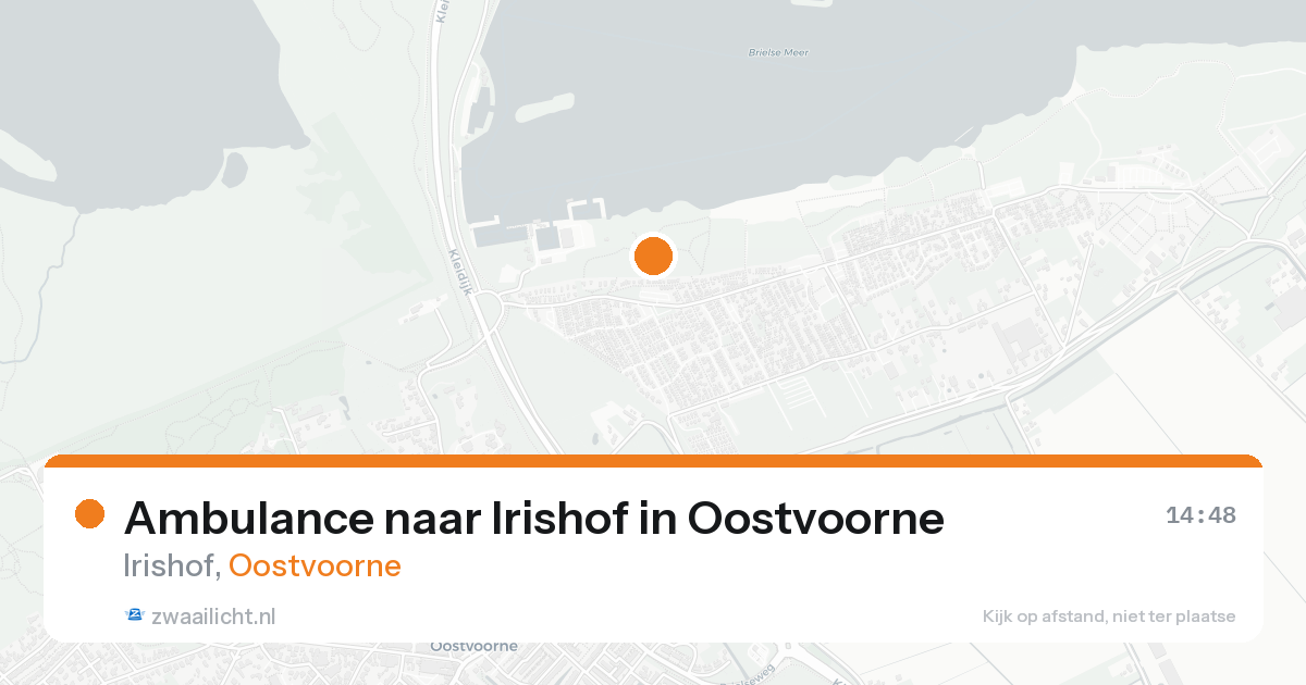 Ambulance naar Irishof in Oostvoorne — 20 aug 2026