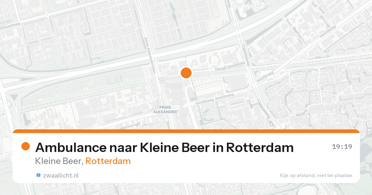 Ambulance naar Kleine Beer in Rotterdam — 31 jan 2026
