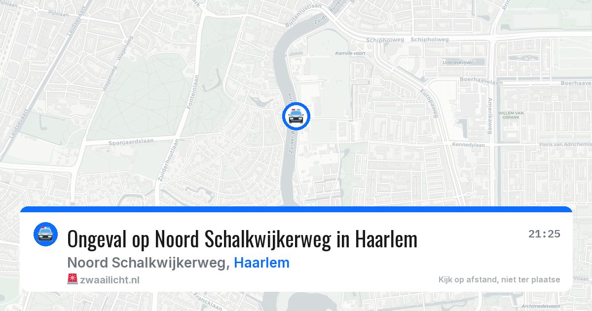 Ongeval op Noord Schalkwijkerweg in Haarlem — 24 mei 2026