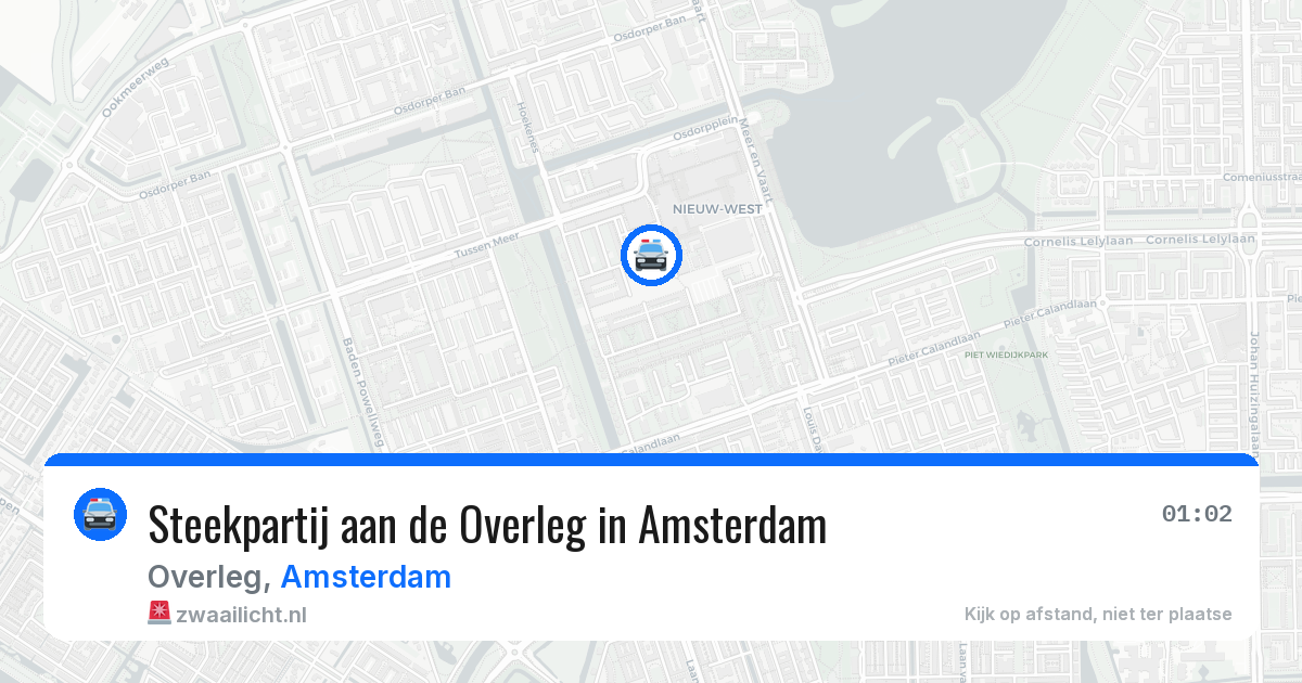 Steekpartij aan de Overleg in Amsterdam — 31 jul 2026