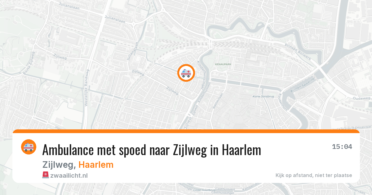 Ambulance met spoed naar Zijlweg in Haarlem — 18 jun 2026
