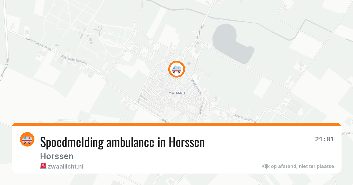 Spoedmelding ambulance in Horssen — 7 apr 2026
