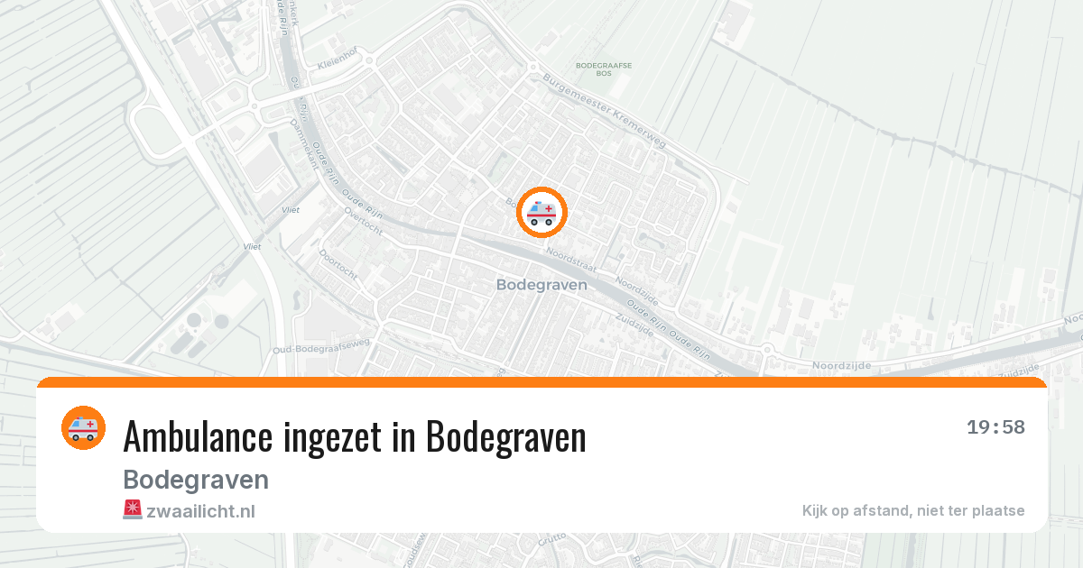 Ambulance ingezet in Bodegraven — 1 apr 2026