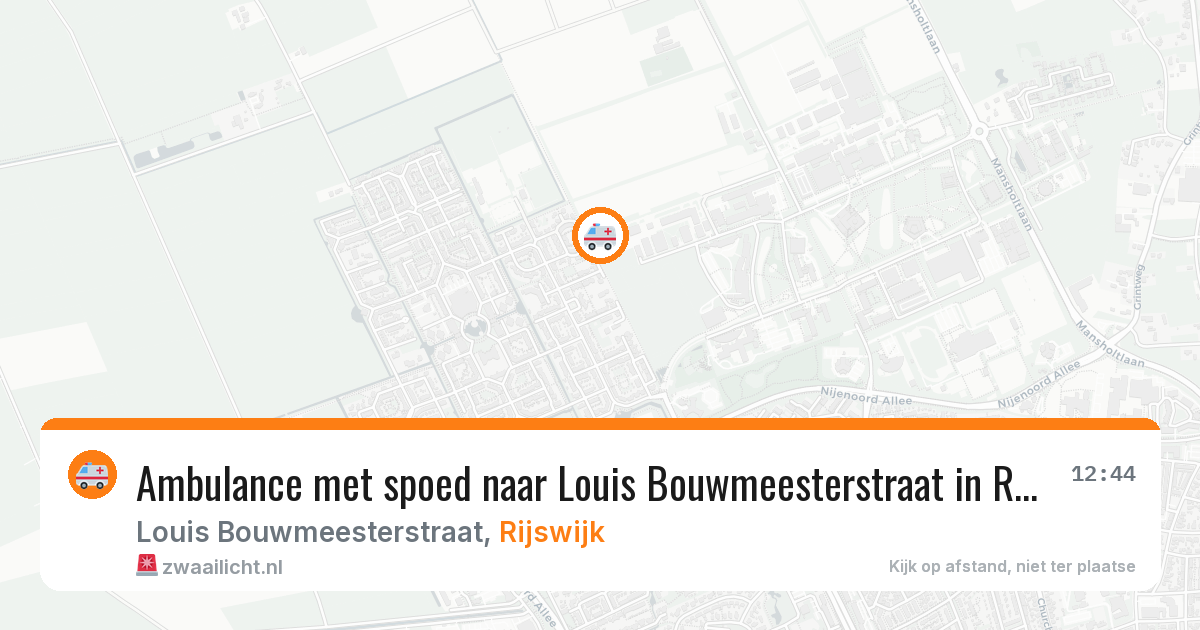 Ambulance met spoed naar Louis Bouwmeesterstraat in Rijswijk — 19 jan 2026