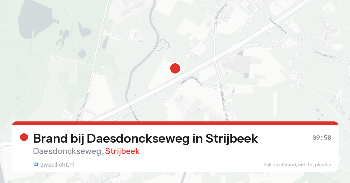 Brand bij Daesdonckseweg in Strijbeek — 14 aug 2026
