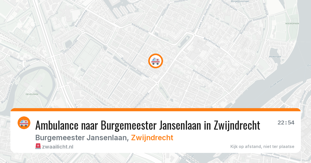 Ambulance naar Burgemeester Jansenlaan in Zwijndrecht — 18 jun 2026