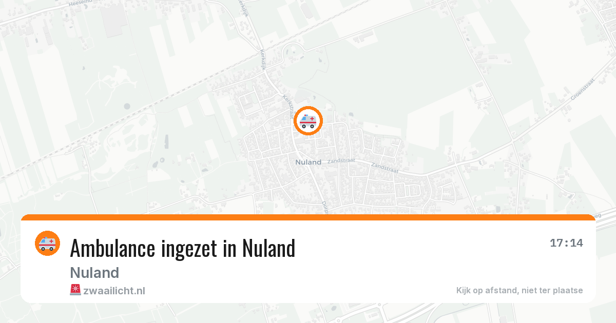 Ambulance ingezet in Nuland — 21 mrt 2026