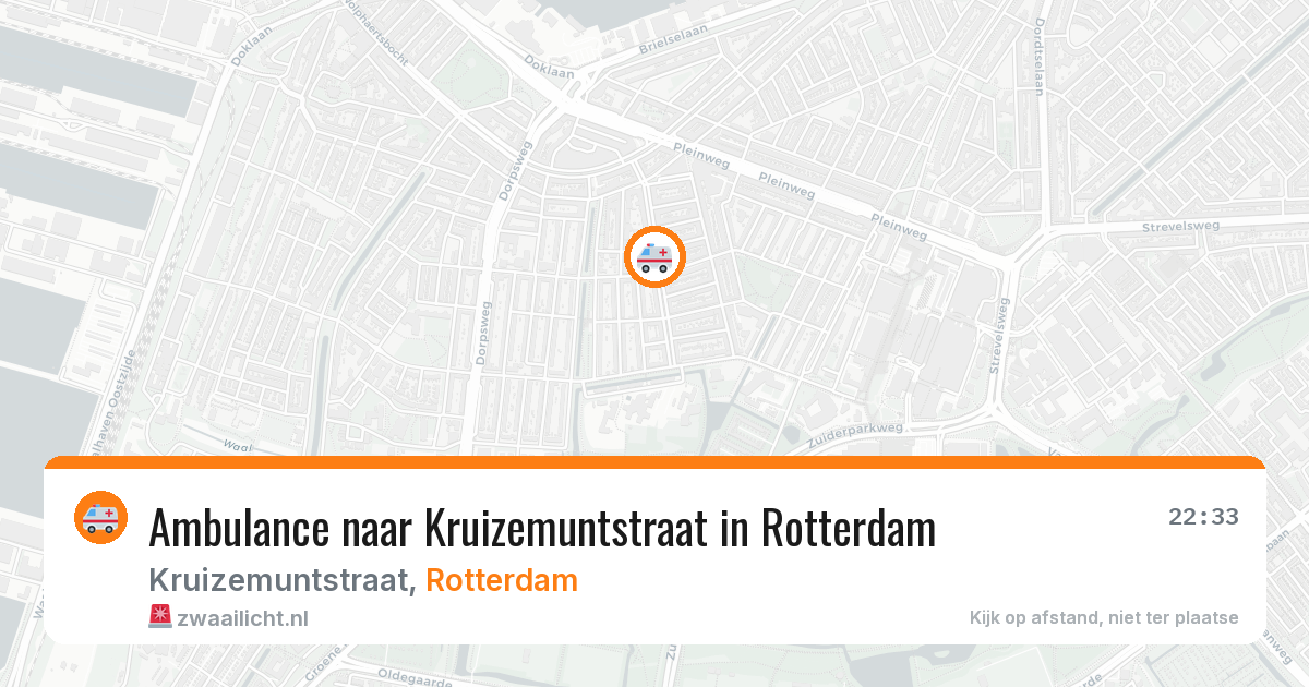 Ambulance naar Kruizemuntstraat in Rotterdam — 23 apr 2026