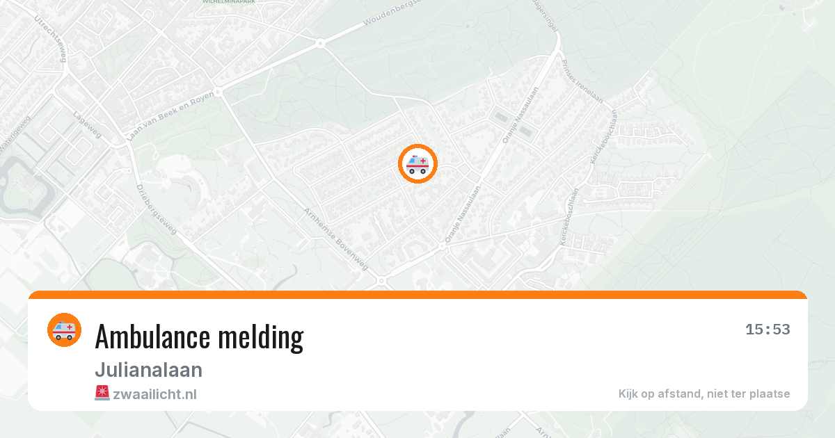 Ambulance melding — 31 jan 2026