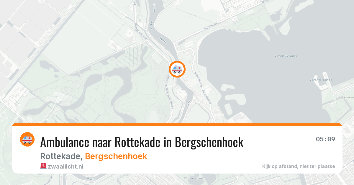 Ambulance naar Rottekade in Bergschenhoek — 17 apr 2026