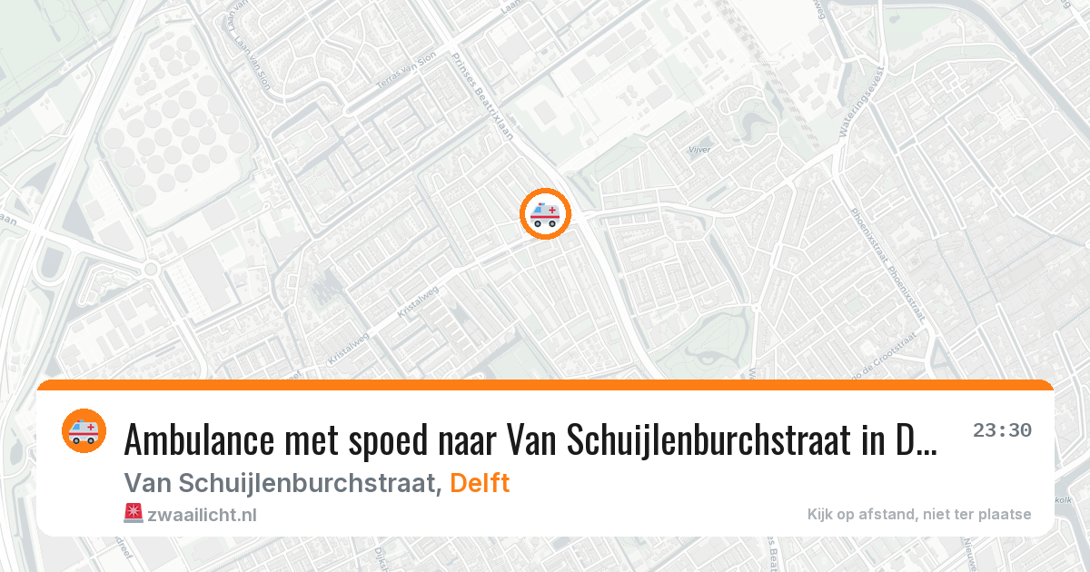 Ambulance met spoed naar Van Schuijlenburchstraat in Delft — 22 jan 2026