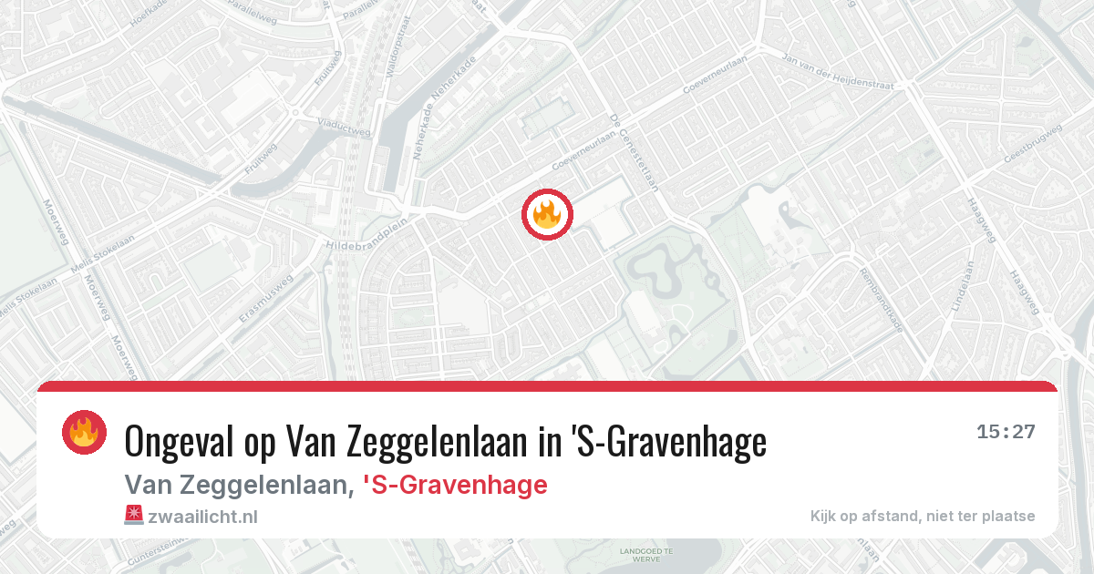 Ongeval op Van Zeggelenlaan in 'S-Gravenhage — 4 jun 2026