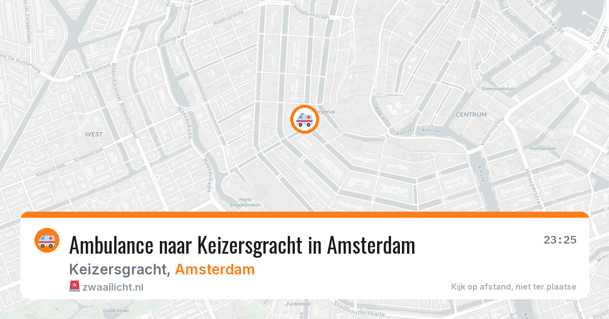 Ambulance naar Keizersgracht in Amsterdam — 28 apr 2026