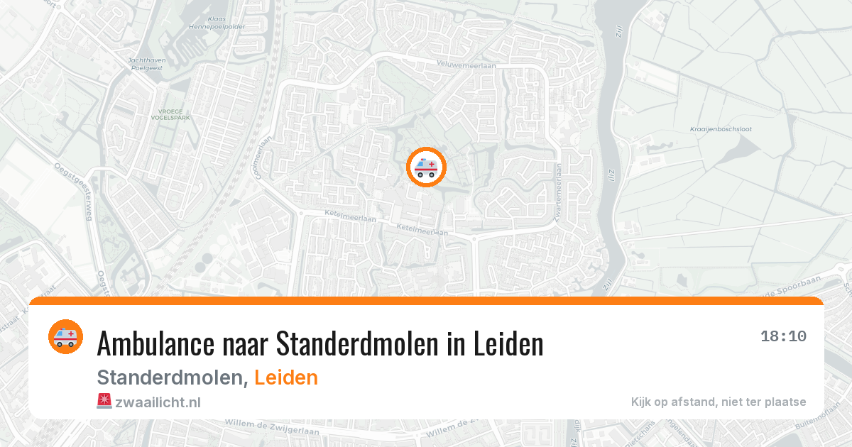 Ambulance naar Standerdmolen in Leiden — 17 jan 2026