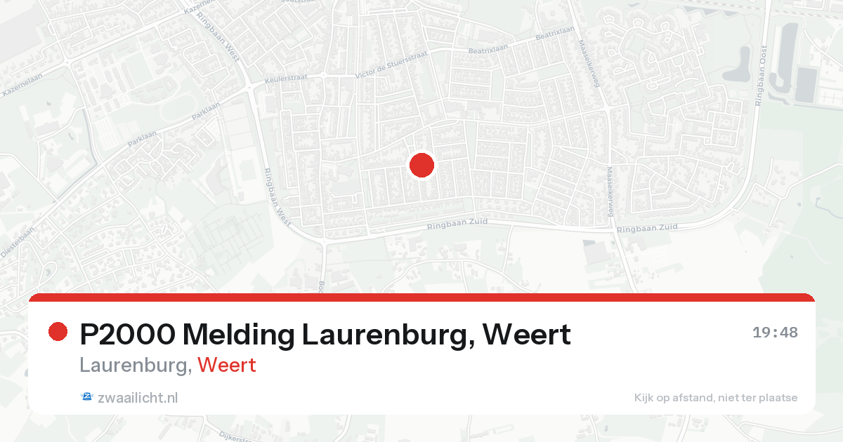 P2000 Melding Laurenburg, Weert — 31 jan 2026