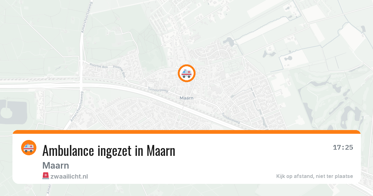 Ambulance ingezet in Maarn — 27 mei 2026