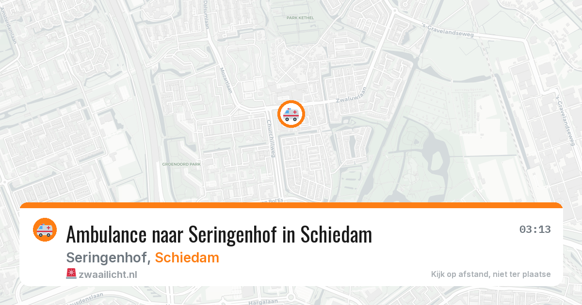 Ambulance naar Seringenhof in Schiedam — 30 jun 2026