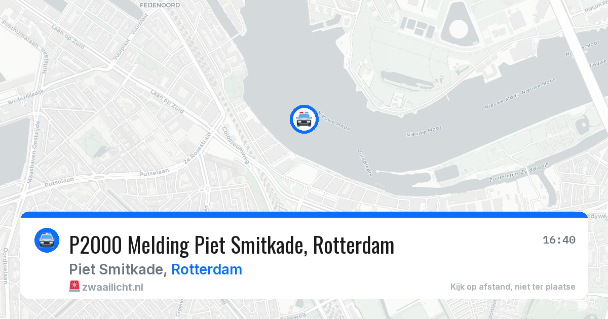 P2000 Melding Piet Smitkade, Rotterdam — 28 jun 2026